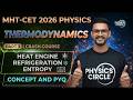 Thermodynamics Part 3 |MHT-CET 2026 Physics LIVE | PYQ MCQ | Heat Engine & Refrigeration, Entropy