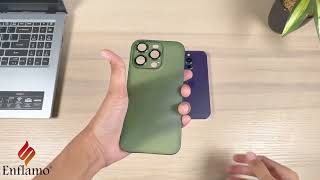 Enflamo Soft Silicone Back Cover Case for iPhone (Green) screenshot 3