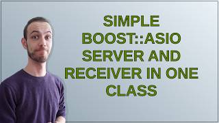 Codereview: Simple Boost::Asio Server and Receiver in one class