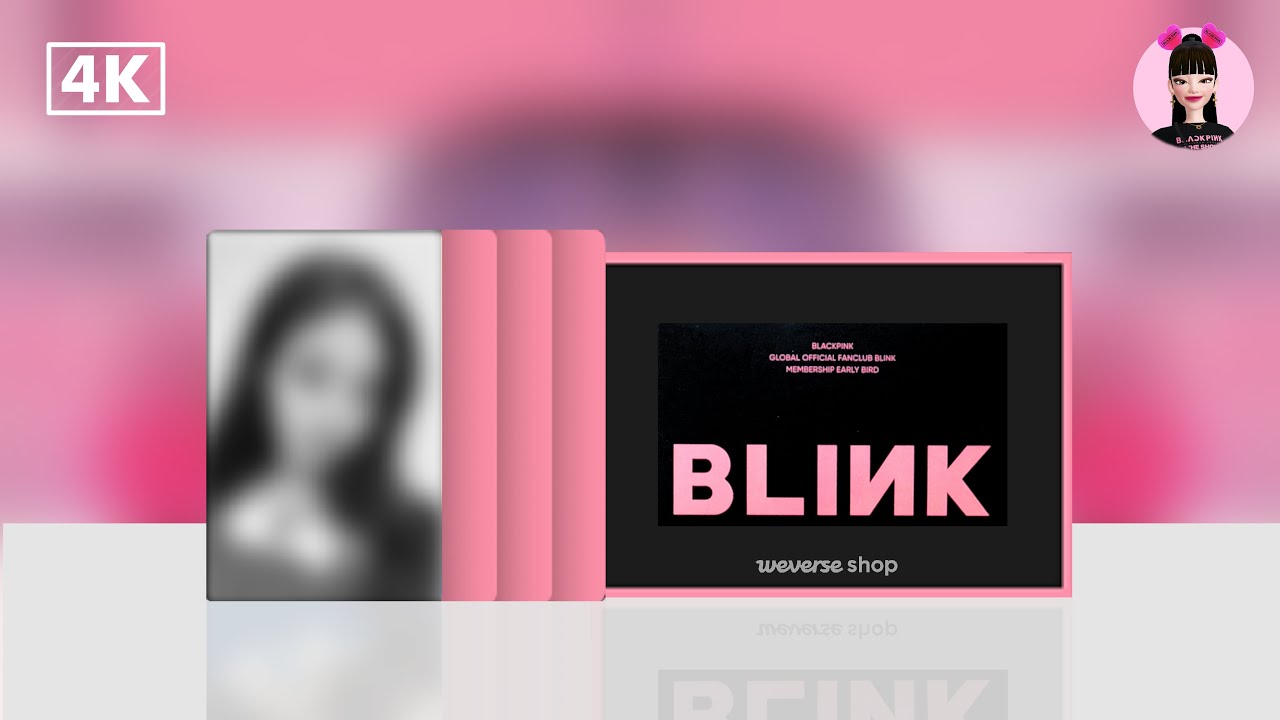 Kpop BLACKPINK Early Bird Album Photocard Born Pink Weverse Self Made Photo  Card