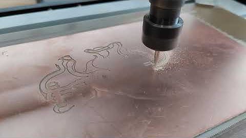 milling monalisa board - cnc -3018 - sainsmart