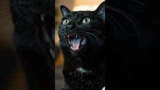 #blackcat #cat #ai #aiart #catchytunes #shorts #youtubeshorts #tv #popcorn #reels #veo3 #scroll