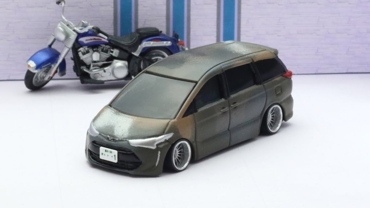 トミカ改造 トヨタ エスティマ 50系 - YouTube