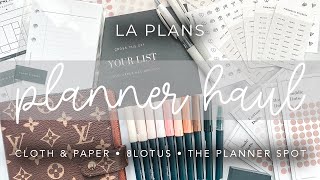 Planner Haul: Cloth & Paper, 8LOTUS, The Planner Spot & Amazon