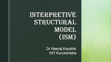 Interpretive Structure Modeling (ISM) on smartism webtool