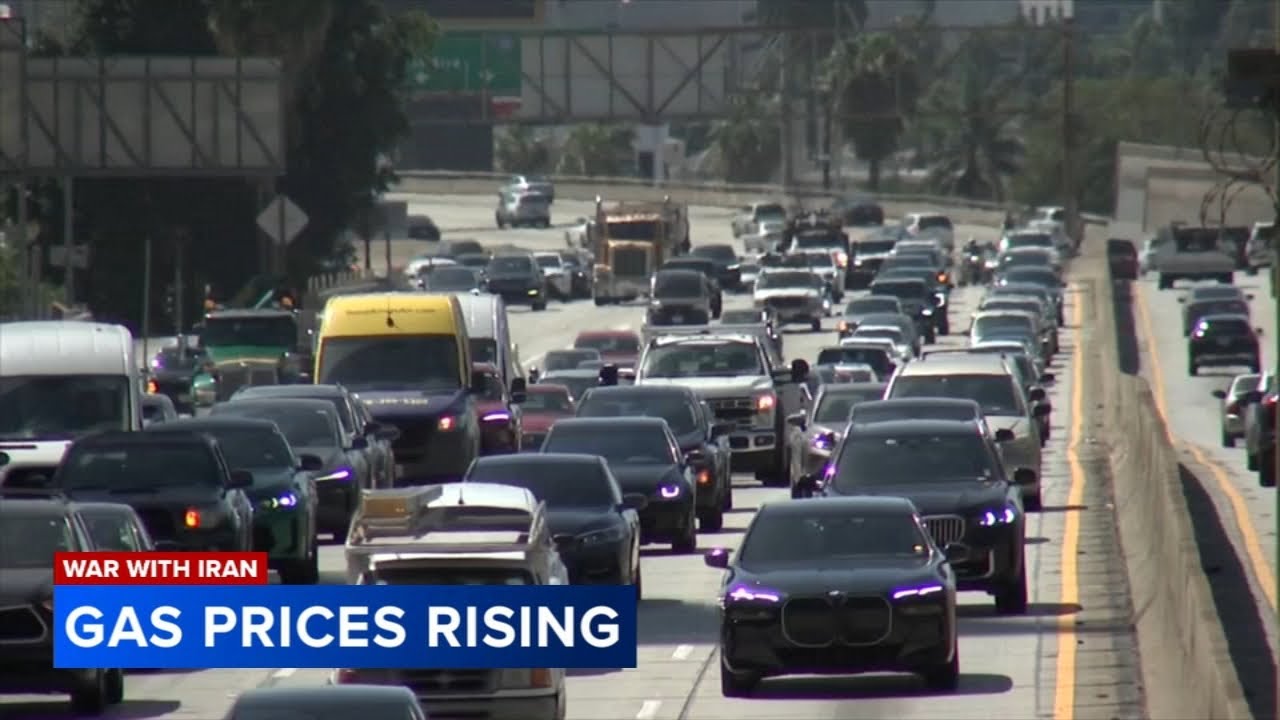 Pain felt at the pump as gas prices rise amid the war with Iran - YouTube