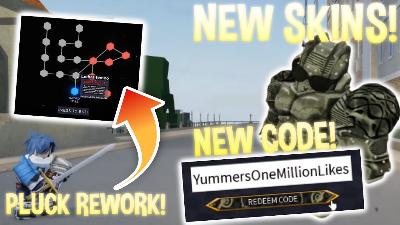 YBA new codes and skin