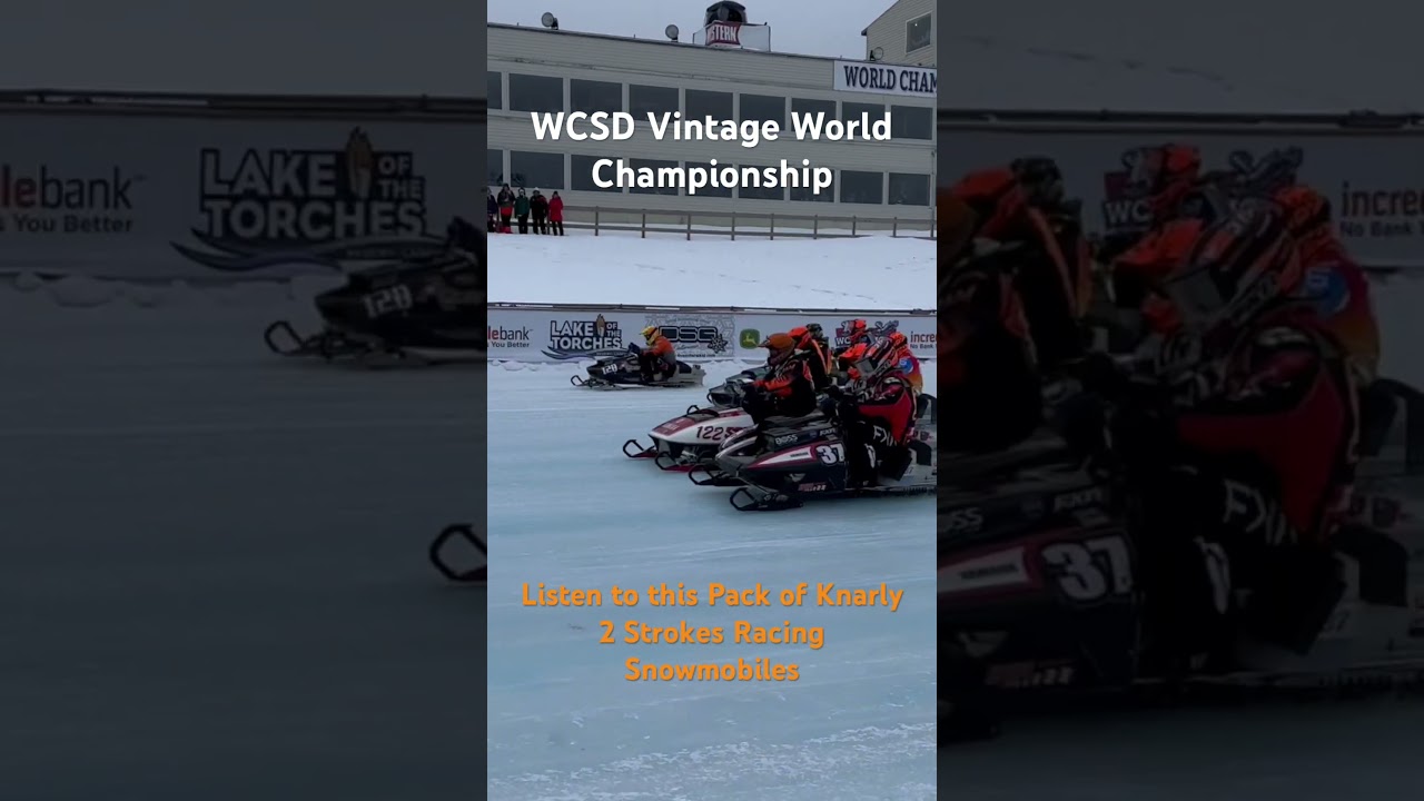 Vintage Snowmobile World Championship . Listen to these Race Sleds 
