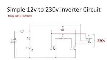 12v to 230v Inverter | Using TIP41C Transistor