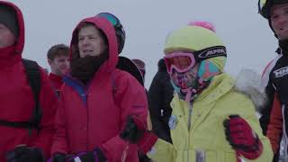 00 MotoGP Champion Races Up Snow and Ice at World Cup Ski Course