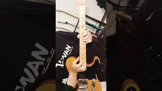 Day #9 Wait/White lion solo practice slowly on 2020 Squier affinity telecaster with Zoom MS50G plus