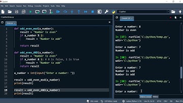 Python 37: Find odd/even numbers using the AND (&) bitwise operator.