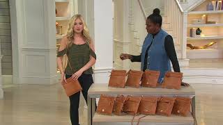 Dooney & Bourke NFL Florentine Triple Zip Crossbody Handbag on QVC