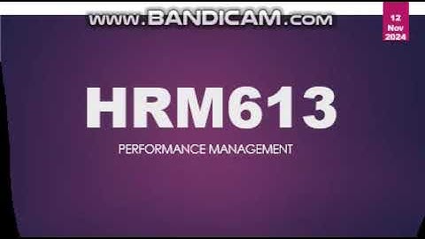 HRM613 Quiz Solved Performance Management by Online Virtual University