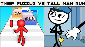 Thief Puzzle VS Tall Man Run || 😡Max All Levels Android iOS PC Gameplay || Ep-01||