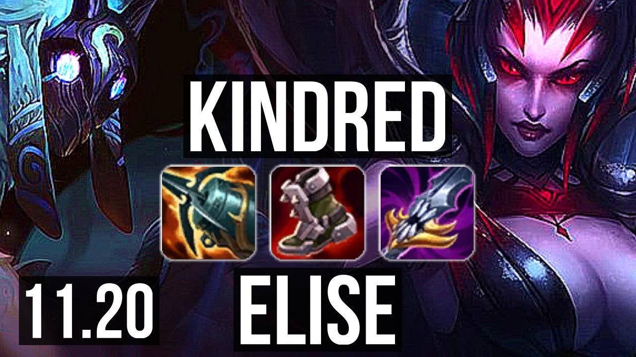 KINDRED vs ELISE (JUNGLE) | 2.4M mastery, 900+ games, Godlike | BR Master | v11.20