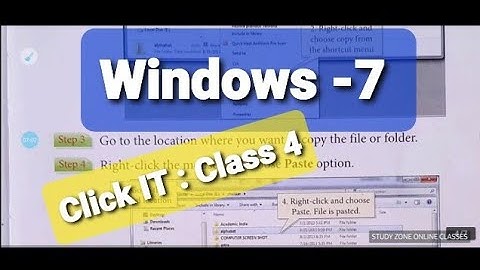 Class4 : Computer: Chapter 2 Windows-7