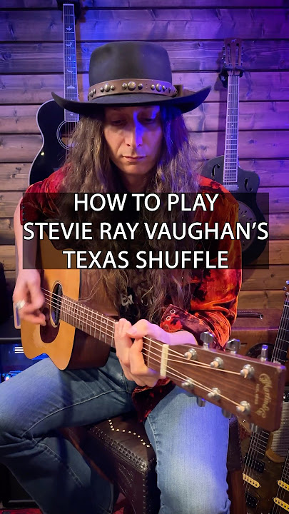 Secret to Stevie Ray Vaughan‘s rhythm guitar style 🎸⚡️￼ #guitarlesson #learnguitar #shorts