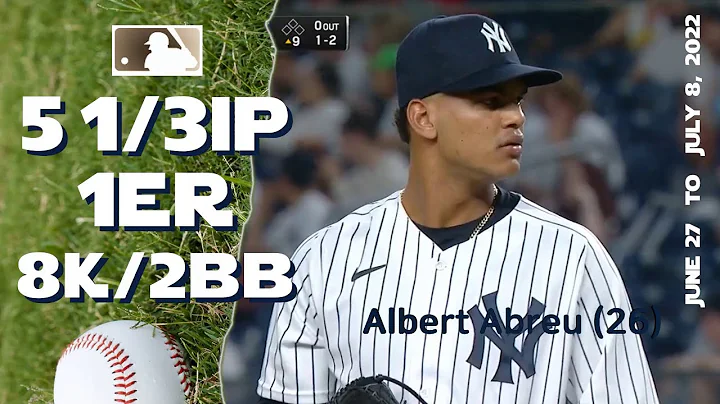 Albert Abreu | June 27 ~ July 8, 2022 (5G) | MLB h...
