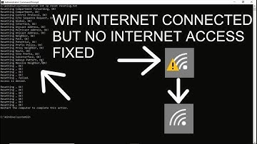 FIX WIFI CONNECTED BUT NO INTERNET ACCESS USING CMD