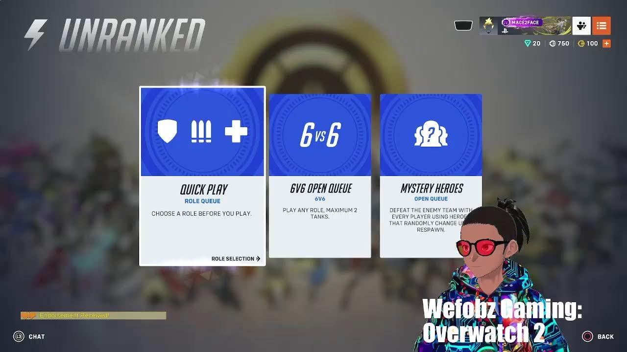 Wefobz Gaming: Overwatch 2 Quick Play Que
