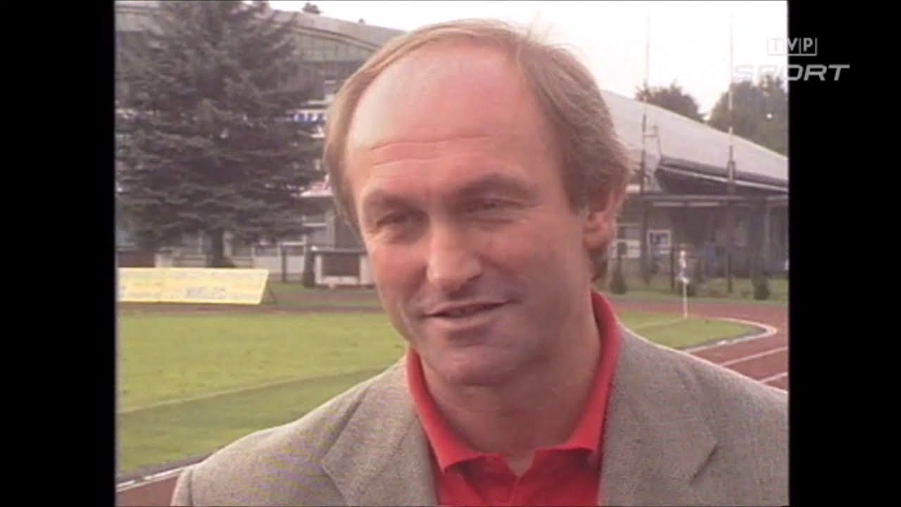 Piłka 1995 Protest przed PZPN. Stal Mielec–Olimpia/Lechia Gdańsk. Krzysztof Bociek