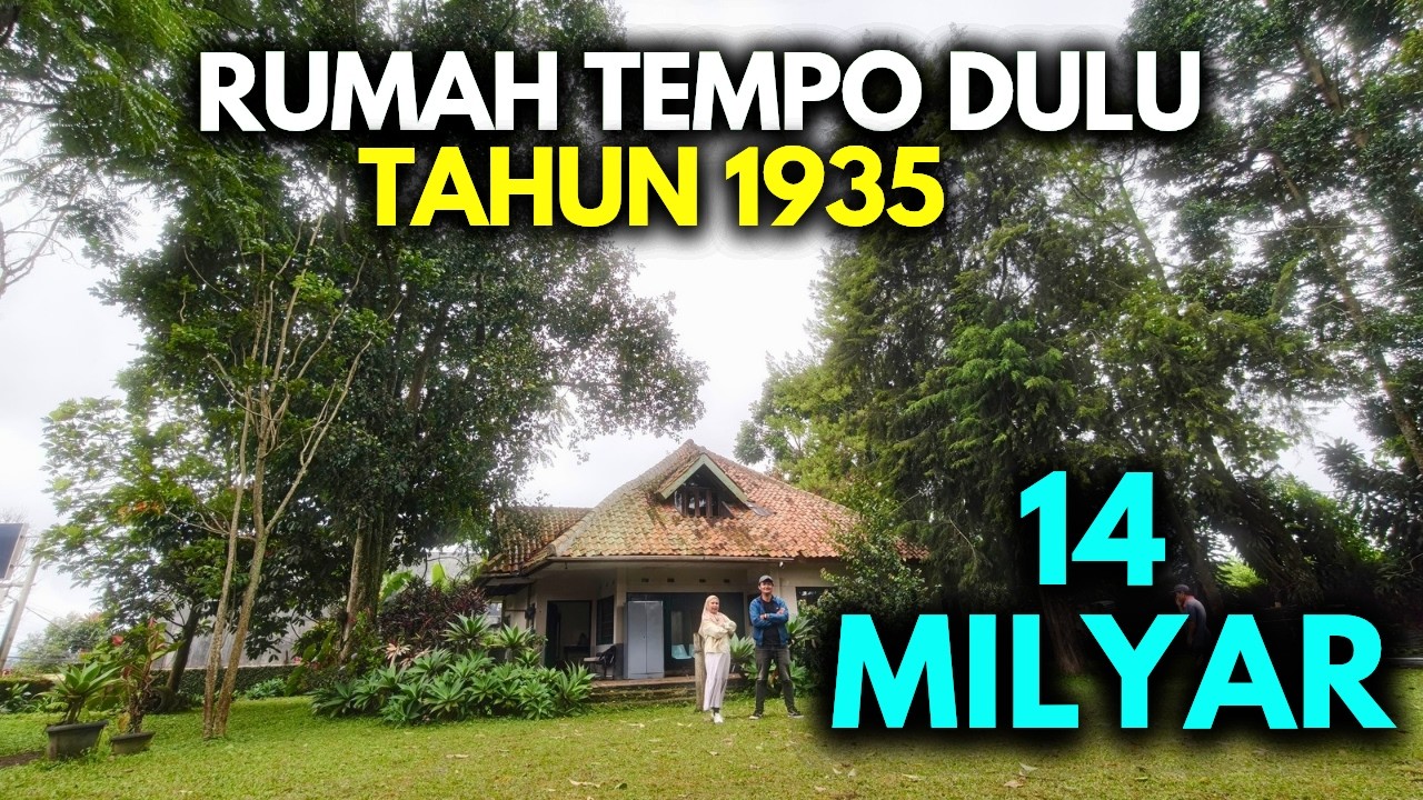 RUMAH KUNO KLASIK JAMAN BELANDA TANAH LUAS DI LEMBANG | DEKAT WISATA | NILAI INVESTASI TINGGI