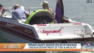 ODFW reminding public to prevent transferring aquatic invasive species