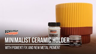 Minimalist ceramic holder // Minimalista kaspó