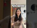 Paris layover after ages 🗼📍 #dailyshorts  #youtubeshorts #viralshorts #trending #shortsvideo