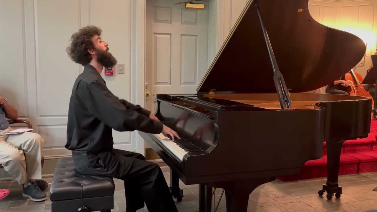 Brent Trubia performs “Bethena Concert Waltz” by Scott Joplin at Kenan Chapel on May 14, 2023.