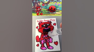 I drew a Bobby BearHug Smiling Critters with a magic sponge