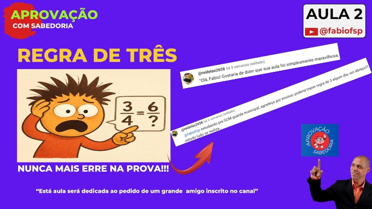 AULA 2   RLM   REGRA DE TRÊS