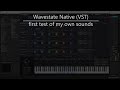 Korg Wavestate Native (VST version) - testing my own sounds