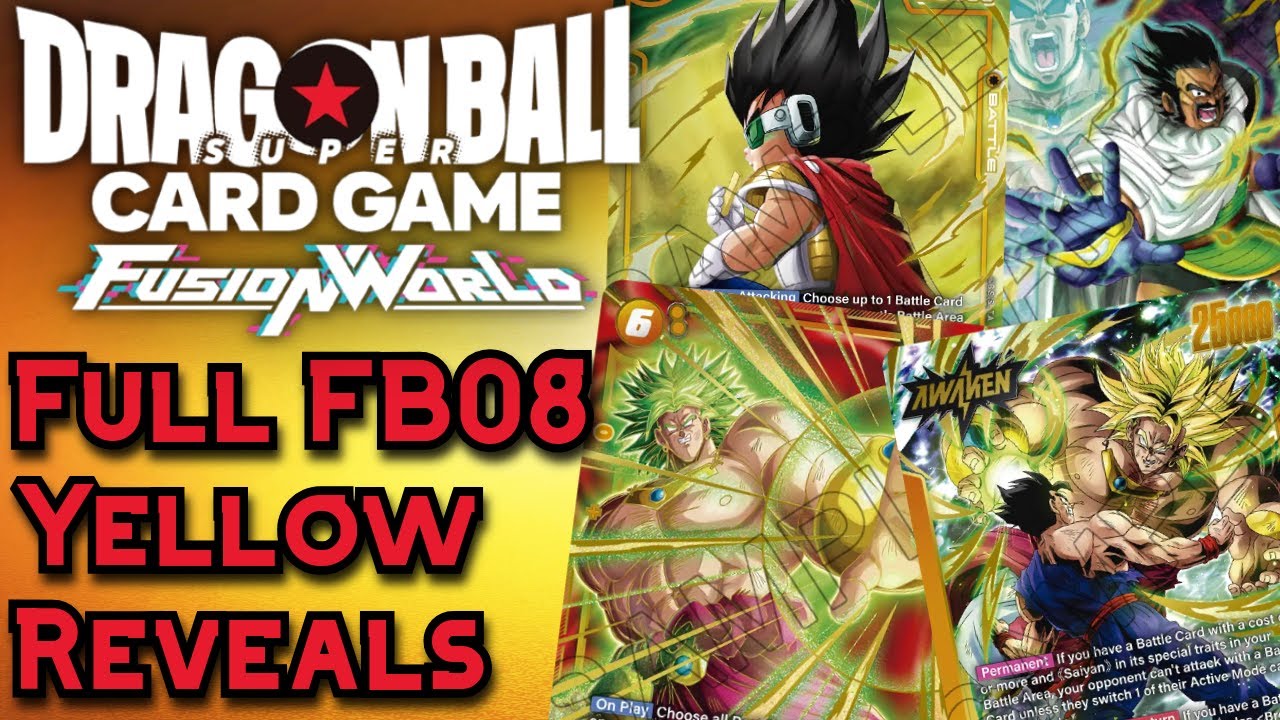 DBSCG Fusion World | FB08 Yellow раскрывает: сможет ли Броли превзойти контроль Вегеты??