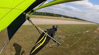 Hangglider Winch Towing in Slow Motion