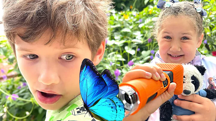 Kids Discover World through Microscope😳How Does a Butterfly look like under Microscope?