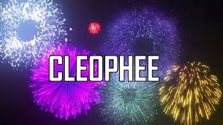 Feliz Pleaños Cleophee