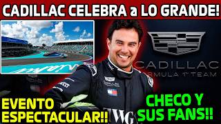 CADILLAC CELEBRA a LO GRANDE con CHECO PEREZ!! EVENTO ESPECTACULAR GP MIAMI F1 2026!! NOTICIAS F1