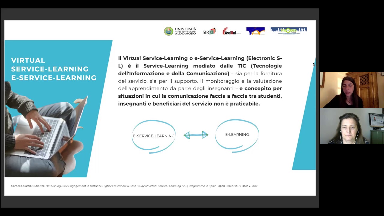 Cinque, Culcasi - e-Service-Learning: pedagogia della realtà e dimensione virtuale