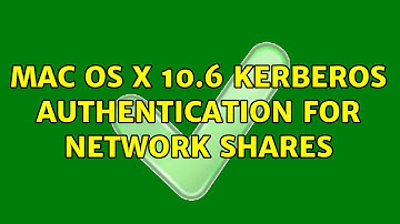 Mac OS X 10.6 Kerberos authentication for network shares