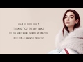 Dua Lipa Don T Start Now Lyrics 