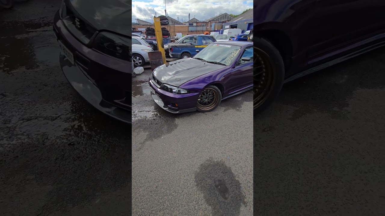 1000bhp nissan r33 gtr midnight purple wide body  