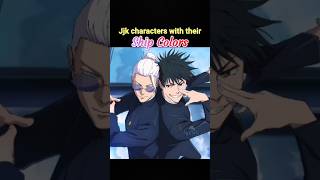 Jjk characters with their Ship Colors