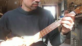 11" cherry banjo with wood tone ring, Zach Hoyt no.274
