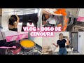 Vlog rotina  bolo de cenoura com chocolate