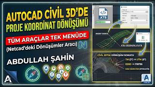 Project Coordinate Conversion in AutoCAD Civil 3D (Netcad Conversions) #autocadcivil3d #coordinates