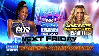 SMACKDOWN WWE WOMEN’S CHAMPIONSHIP MATCH |BINACA BELAIR VS CARMELLA JULY 16 2021