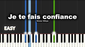 Moise Mbiye - Je te fais confiance | EASY PIANO TUTORIAL BY Extreme Midi