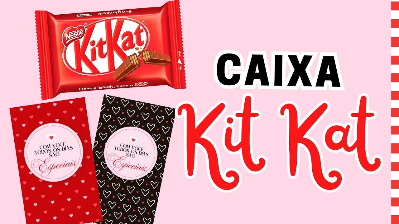 Caixa Kit Kat Dia dos Namorados | Caixa 6 Brigadeiros